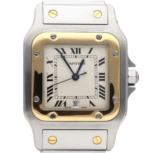 Cartier Santos Galbée - Montre en or jaune et acier 58 Facettes MT47356