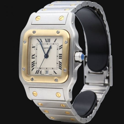 Cartier Santos Galbée - Montre en or jaune et acier 58 Facettes MT47356