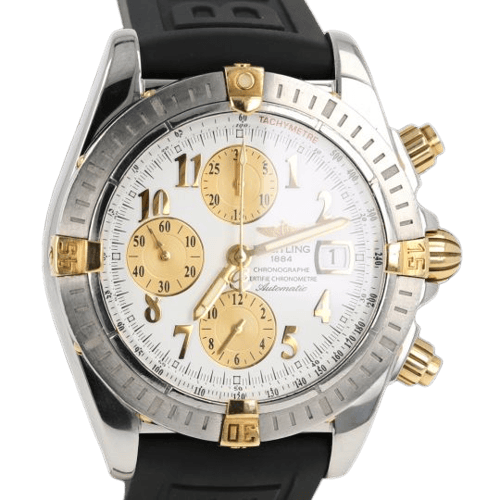 Breitling Chronomat Evolution - Montre chronographe en or jaune et acier 58 Facettes MT47254