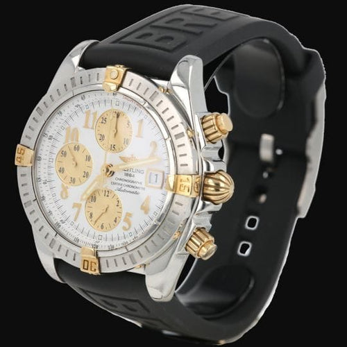 Breitling Chronomat Evolution - Montre chronographe en or jaune et acier 58 Facettes MT47254