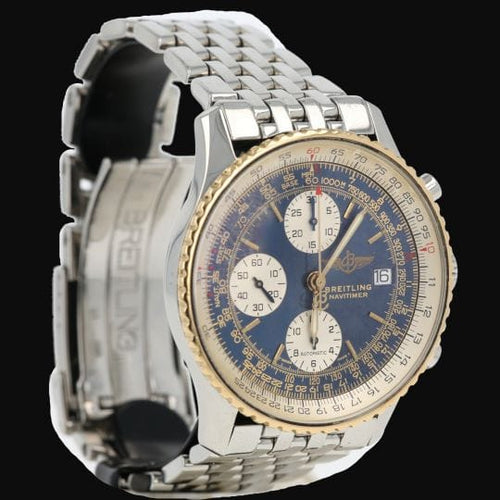 Breitling Old Navitimer - Montre en or jaune et acier 58 Facettes MT47257