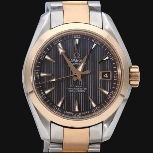Omega Seamaster Aqua Terra - Montre en or jaune, or rose et acier 58 Facettes MT47151