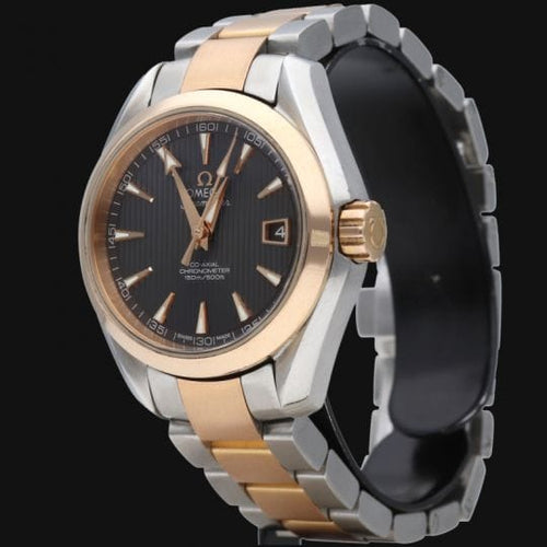 Omega Seamaster Aqua Terra - Montre en or jaune, or rose et acier 58 Facettes MT47151