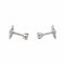 Boucles d'oreilles puces en or blanc et diamants 58 Facettes 5189856RV