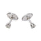 Boucles d'oreilles puces en or blanc et diamants 58 Facettes 5189856RV