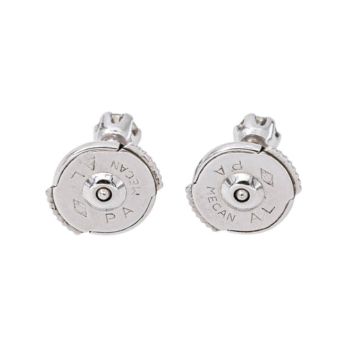 Boucles d'oreilles puces en or blanc et diamants 58 Facettes 5189856RV