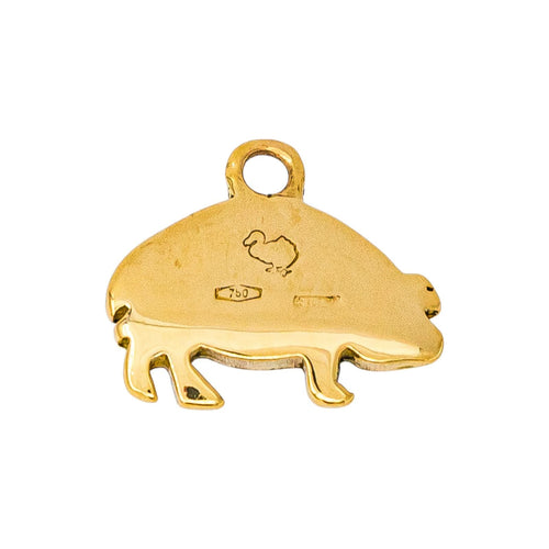 Dodo Pomellato - Pendentif cochon en or jaune 58 Facettes 5880474CN