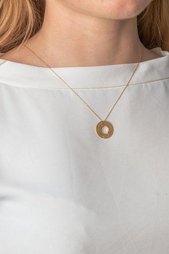 Dinh Van Seventies - Collier pendentif en or jaune 58 Facettes 5757984RV