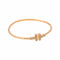 Tiffany T - Bracelet jonc en or rose et diamants 58 Facettes 5703491RV