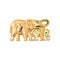 Cartier Route des Indes - Broche en or jaune et émeraudes 58 Facettes 5718945CN