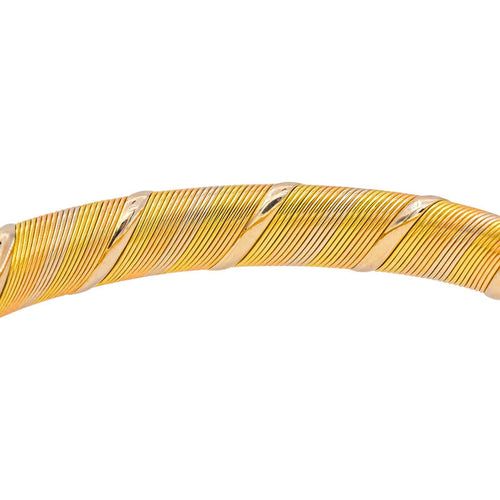 Cartier Double Panthère - Bracelet jonc en or jaune, rose et blanc 58 Facettes 5718948CN