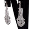 Boucles d'oreilles pendantes vintage en or blanc et diamants 58 Facettes OR174 P21