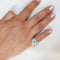51 Bague bandeau en or blanc et diamants 1,93 ct 58 Facettes G3989