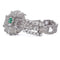 Bracelet Bracelet Art déco en platine, émeraude et diamants 58 Facettes BR29 (00549)