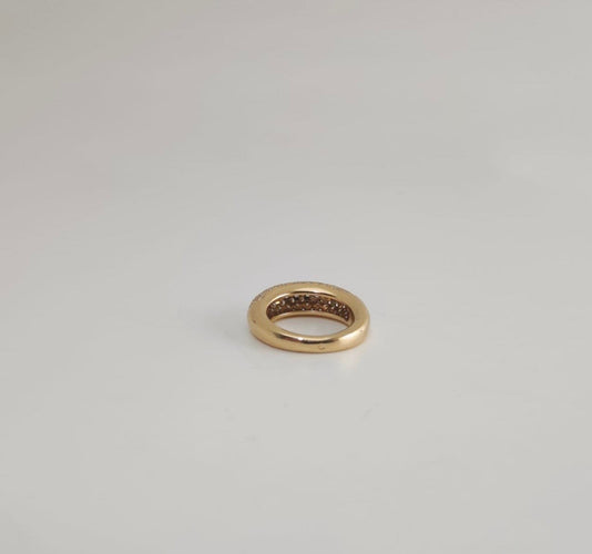 52 Chaumet - Alliance pavée en or jaune 18K et diamants 58 Facettes LP1930/PNNB