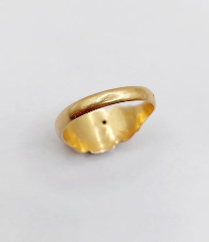 59.5 Bague chevalière victorienne en or rose 18k 58 Facettes A07539