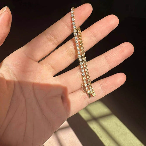 Disco - Bracelet tennis en or 18K et diamants 2,0 ct 58 Facettes GBT1331YG
