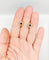 Boucles d'oreilles Dormeuses fleur Art nouveau en or 18k, verres bleus et perles 58 Facettes A07540