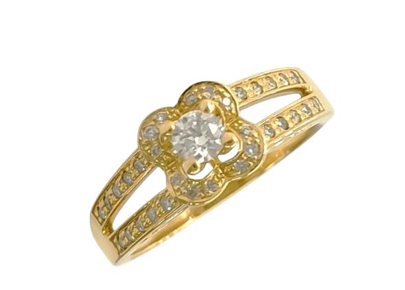 54 Mauboussin Chance of Love n°2 - Bague en or jaune et diamants 58 Facettes Chance-2419