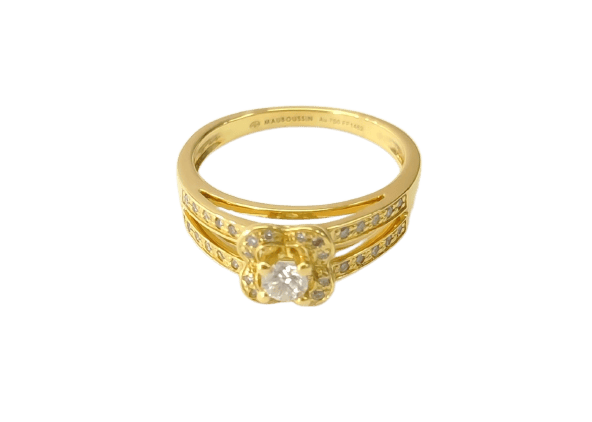 54 Mauboussin Chance of Love n°2 - Bague en or jaune et diamants 58 Facettes Chance-2419