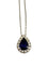 Collier Collier en or blanc avec saphir et diamants 58 Facettes 2126