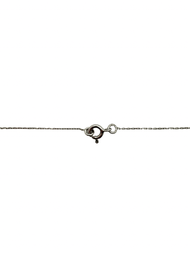 Collier Collier en or blanc avec saphir et diamants 58 Facettes 2126