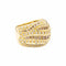 Bague 54 Damiani - Bague en or jaune et diamants bruns 58 Facettes 35805