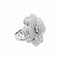 Bague 57 Trèfle - Bague en or blanc et diamants 58 Facettes 35822