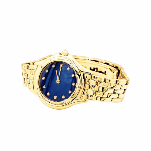 Montre Cartier Cougar - Montre femme en or jaune et diamants 58 Facettes 35743
