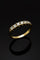 Bague 62 Bague rivière - Or jaune 18k et diamants 0,35 ct (années 1960) 58 Facettes