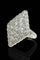 Bague Anello romboïdal aux diamants en or blanc 58 Facettes