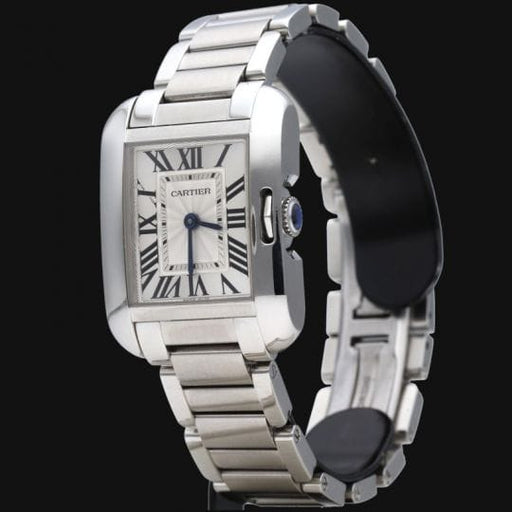 Cartier Tank Anglaise - Montre PM en acier 58 Facettes MT47187