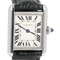 Montre Cartier Tank Must - Montre quartz bracelet cuir noir 58 Facettes MT47220