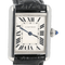 Montre Cartier Tank Must - Montre quartz bracelet cuir noir 58 Facettes MT47220