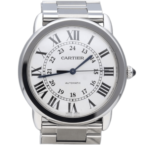 Montre Cartier Ronde Solo - Montre en acier 58 Facettes MT47210