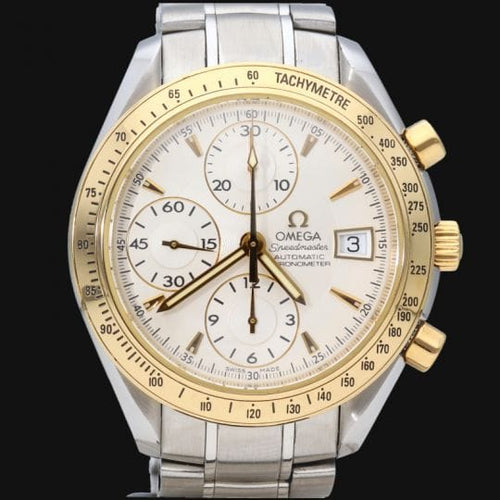 Montre Omega Speedmaster - Montre chronographe Day-Date en or jaune et acier 58 Facettes MT47160
