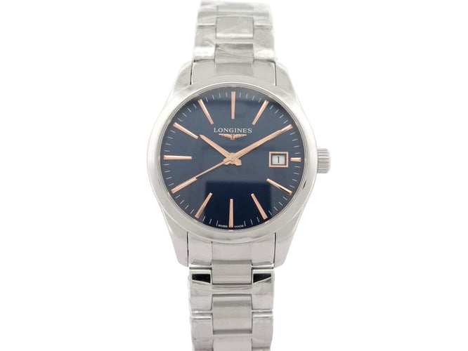 Longines Conquest Classic - Montre 34 mm en acier quartz 58 Facettes 275811