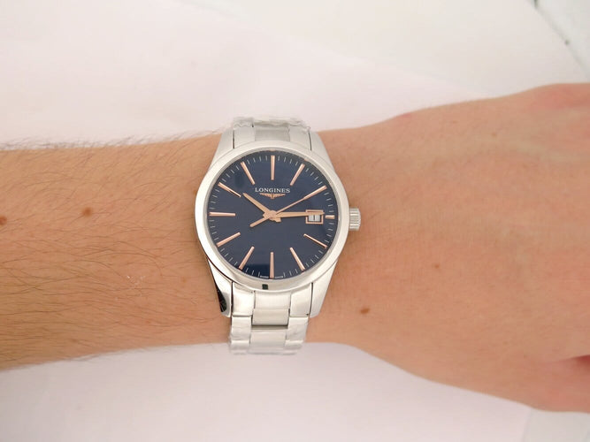 Longines Conquest Classic - Montre 34 mm en acier quartz 58 Facettes 275811