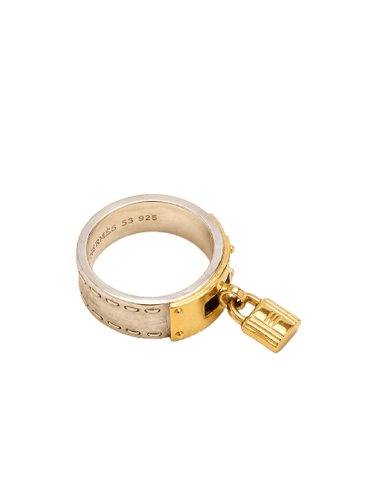 53 HERMÈS Kelly Cadenas - Bague en argent et or 18 carats 58 Facettes WC-2026-3540
