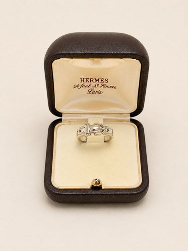 53 Hermès Ceinture - Bague en argent 58 Facettes WC-2026-3595