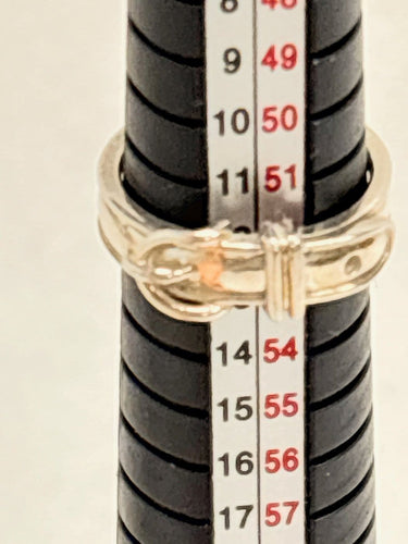 53 Hermès Ceinture - Bague en argent 58 Facettes WC-2026-3595
