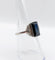 53 Art déco - Bague en platine, saphir synthétique et diamants 58 Facettes A07541