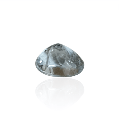 Pendentif Aigue-marine - Pierre ovale mixte du Mozambique 2,43 ct 58 Facettes #26-122-BRAMOV