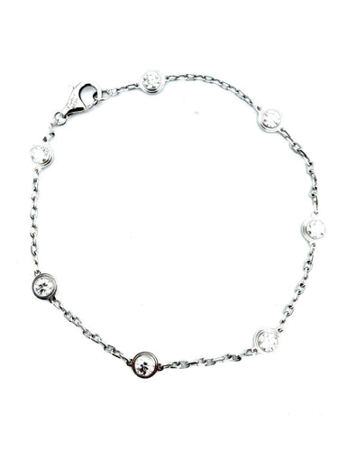 Cartier Diamants Légers - Bracelet en or blanc et diamants 58 Facettes CARTIER BRA