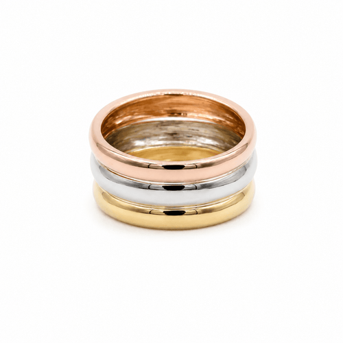 53 Bague bandeau en trois ors 58 Facettes 1.0003313/1