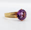 56.5 Bague cocktail vintage en or rose 18k et améthyste 58 Facettes A07560