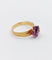 56.5 Bague cocktail vintage en or rose 18k et améthyste 58 Facettes A07560