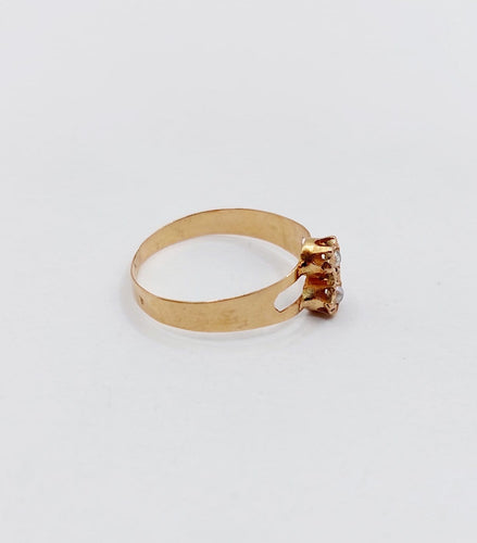50 Bague toi et moi antique en or rose 18k et perles 58 Facettes A07561
