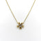 Collier Collier pendentif fleur en or jaune et blanc 18K, diamants 58 Facettes 11156