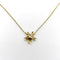Collier Collier pendentif fleur en or jaune et blanc 18K, diamants 58 Facettes 11156